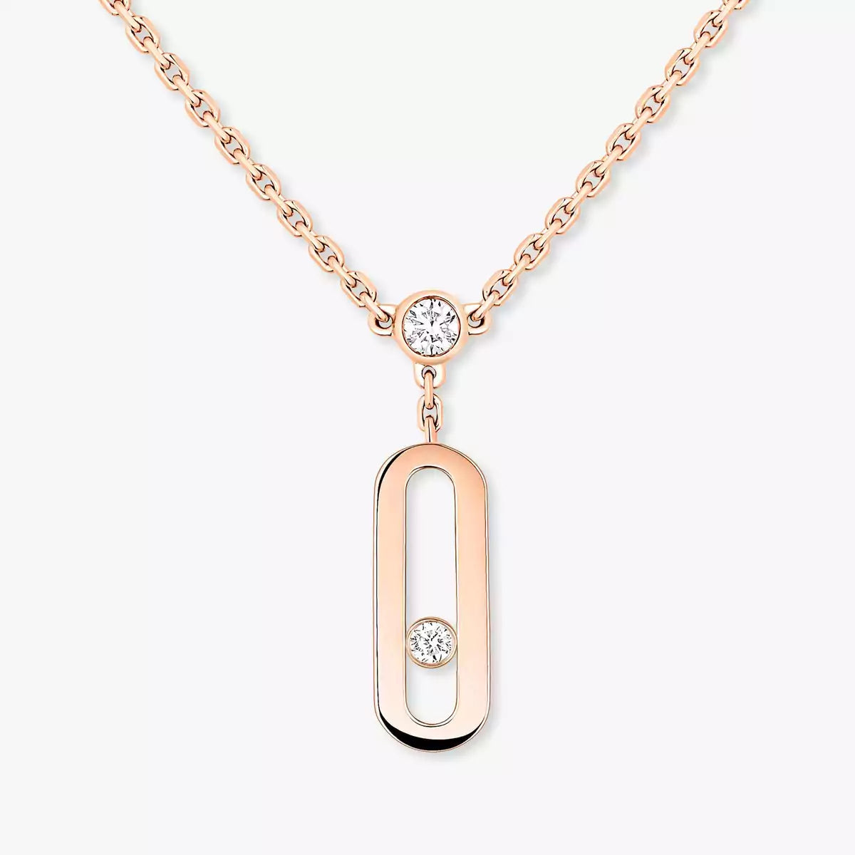 [Noble Aura jewelry] Move Uno Diamond Necklace