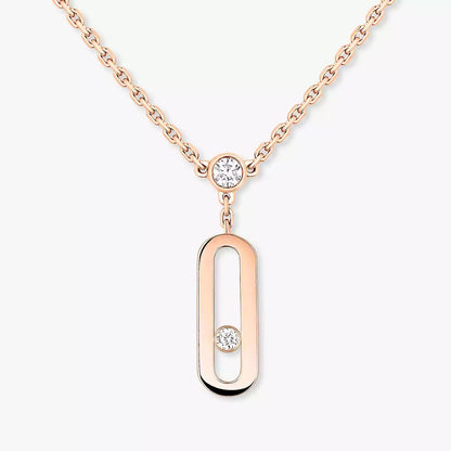 [Noble Aura jewelry] Move Uno Diamond Necklace