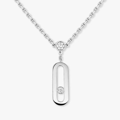 [Noble Aura jewelry] Move Uno Diamond Necklace