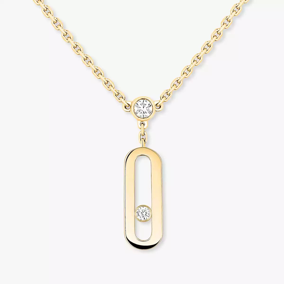 [Noble Aura jewelry] Move Uno Diamond Necklace