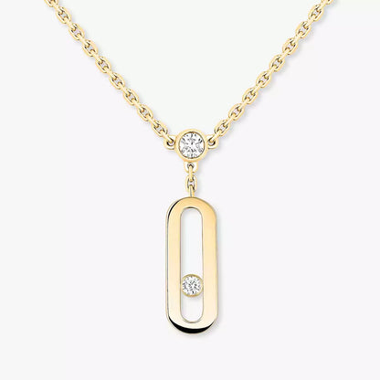 [Noble Aura jewelry] Move Uno Diamond Necklace