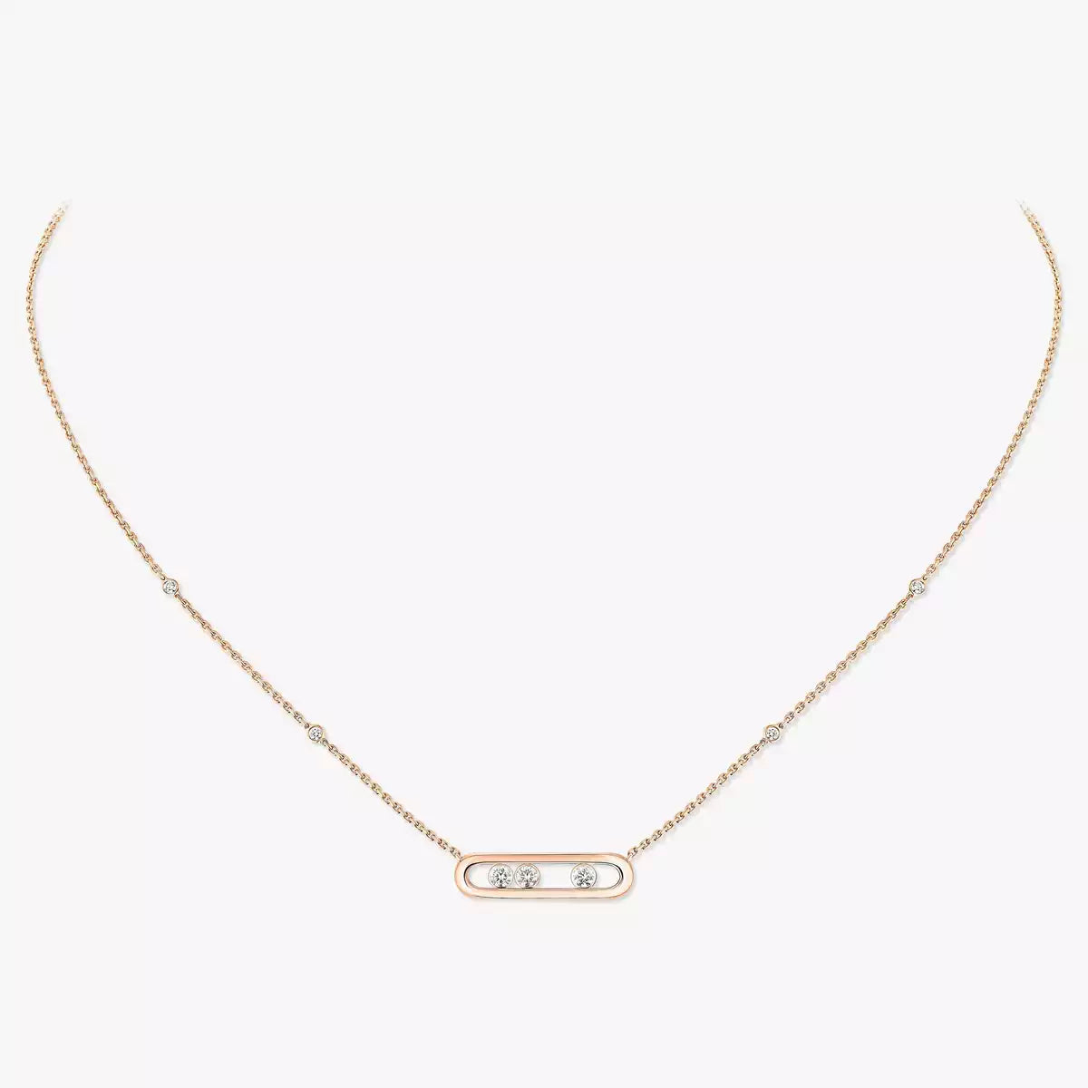 [Noble Aura jewelry] Baby Move Gold Diamond Necklace