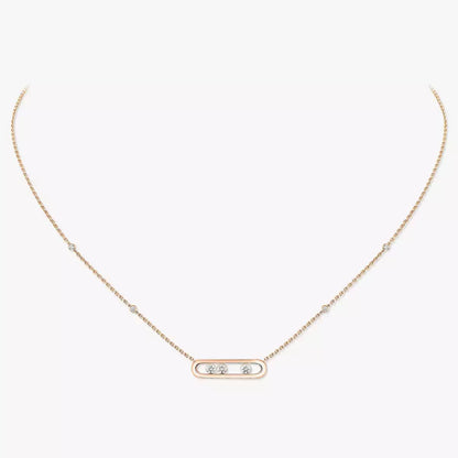 [Noble Aura jewelry] Baby Move Gold Diamond Necklace