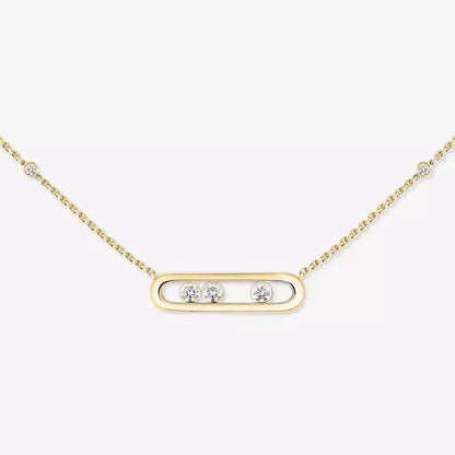 [Noble Aura jewelry] Baby Move Gold Diamond Necklace