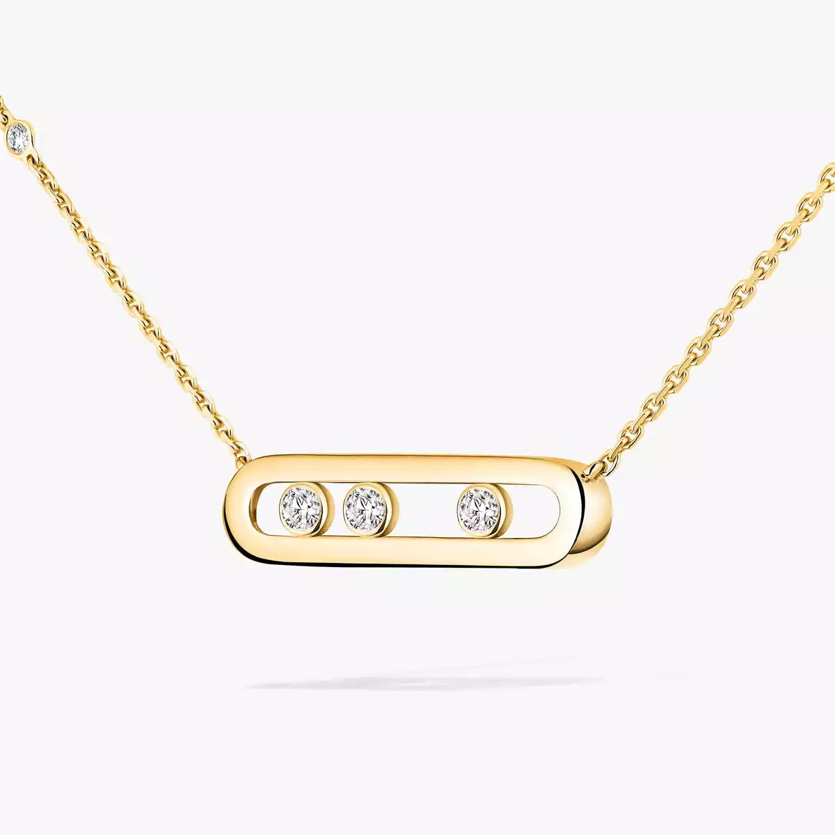 [Noble Aura jewelry] Baby Move Gold Diamond Necklace