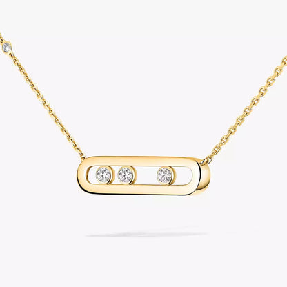 [Noble Aura jewelry] Baby Move Gold Diamond Necklace