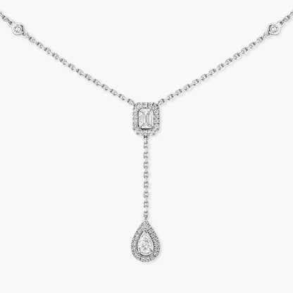 [Noble Aura jewelry]Gold Diamond Tie Necklace