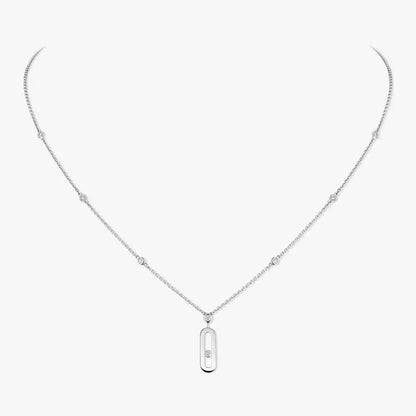 [Noble Aura jewelry] Move Uno Gold Diamond Long Necklace