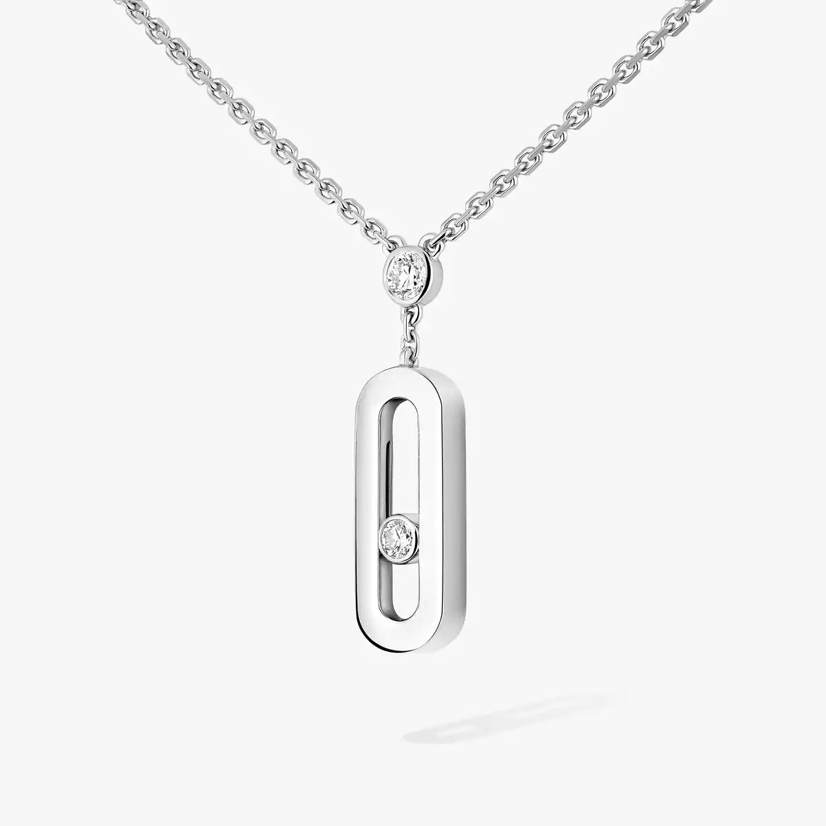[Noble Aura jewelry] Move Uno Gold Diamond Long Necklace