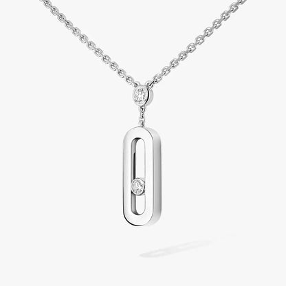 [Noble Aura jewelry] Move Uno Gold Diamond Long Necklace