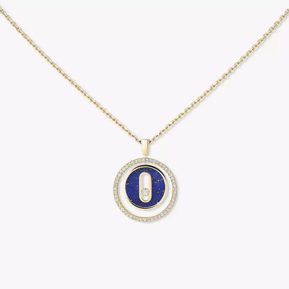 [Noble Aura jewelry]Lucky Move Diamond Necklace in Rose Gold and White Mother-of-Pearl