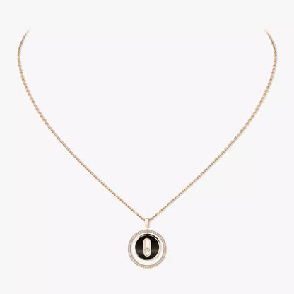 [Noble Aura jewelry]Lucky Move Diamond Necklace in Rose Gold and White Mother-of-Pearl