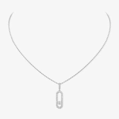 [Noble Aura jewelry]Move Uno Diamond Necklace in Rose Gold