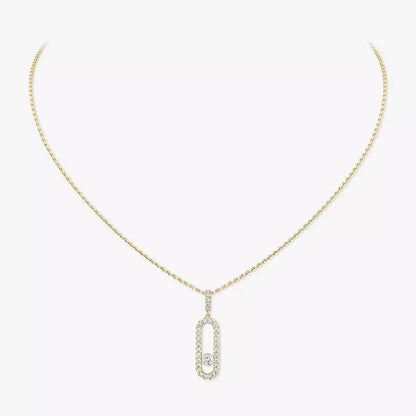 [Noble Aura jewelry]Move Uno Diamond Necklace in Rose Gold