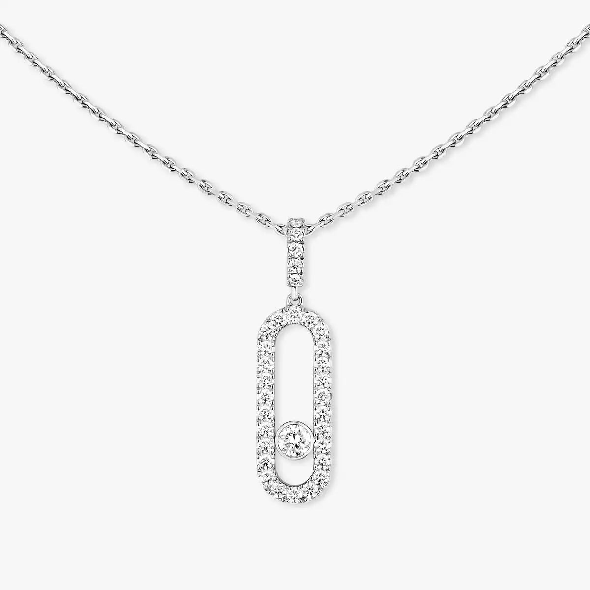 [Noble Aura jewelry]Move Uno Diamond Necklace in Rose Gold
