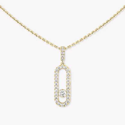 [Noble Aura jewelry]Move Uno Diamond Necklace in Rose Gold