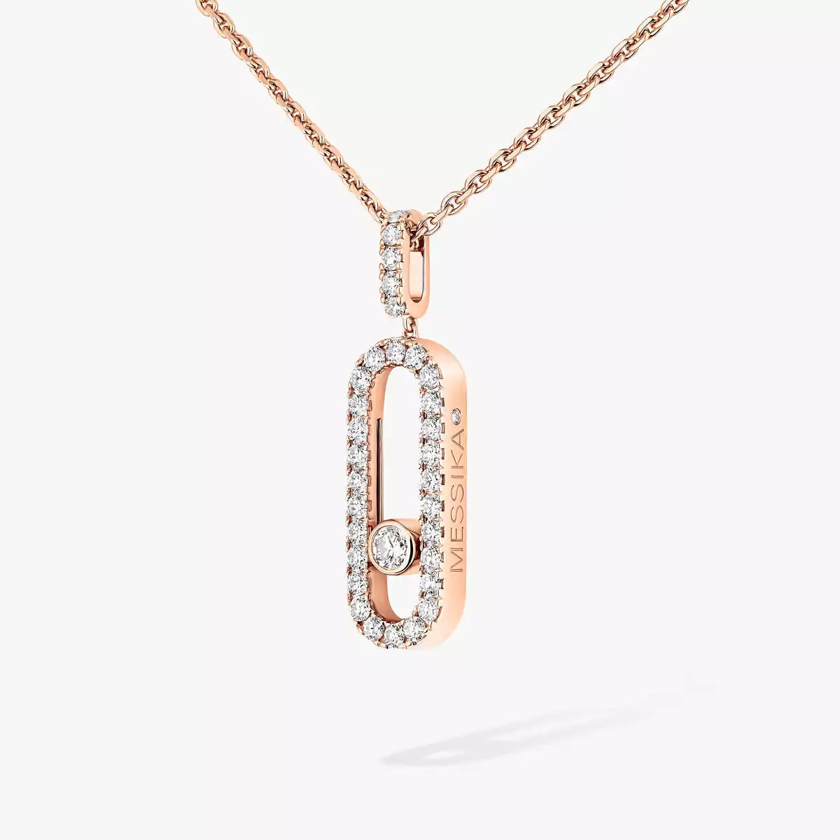 [Noble Aura jewelry]Move Uno Diamond Necklace in Rose Gold