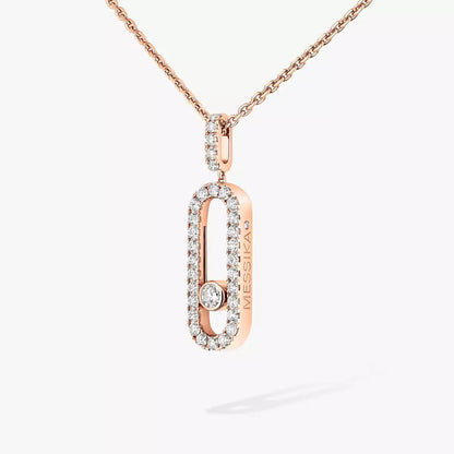 [Noble Aura jewelry]Move Uno Diamond Necklace in Rose Gold