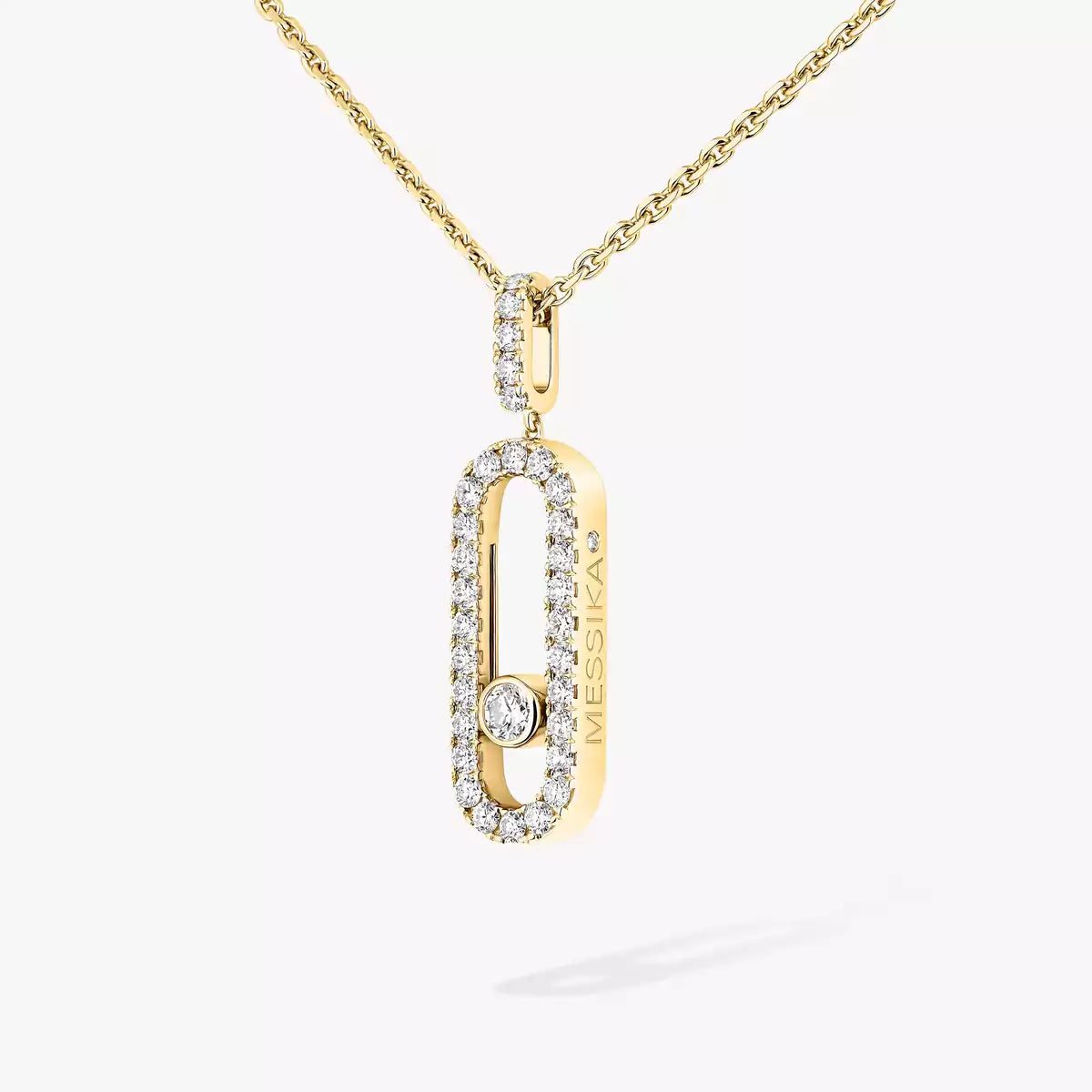[Noble Aura jewelry]Move Uno Diamond Necklace in Rose Gold