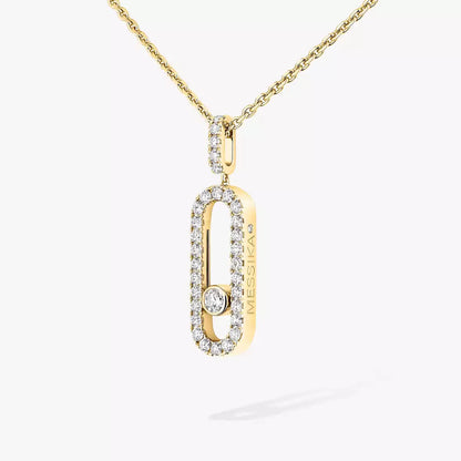 [Noble Aura jewelry]Move Uno Diamond Necklace in Rose Gold