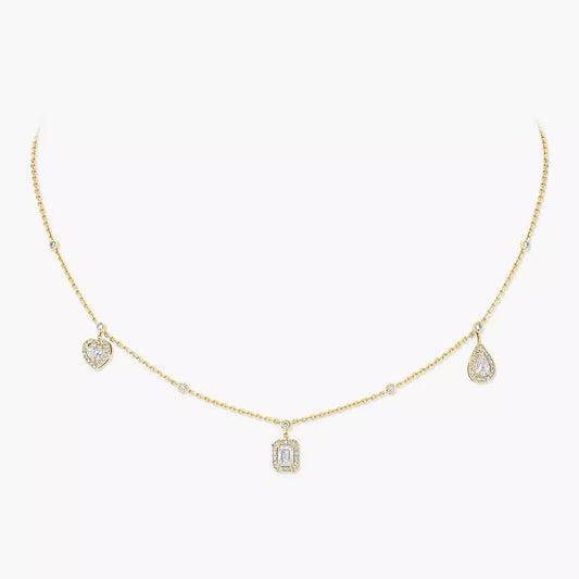 [Noble Aura jewelry]My Twin Diamond Necklace in Silver