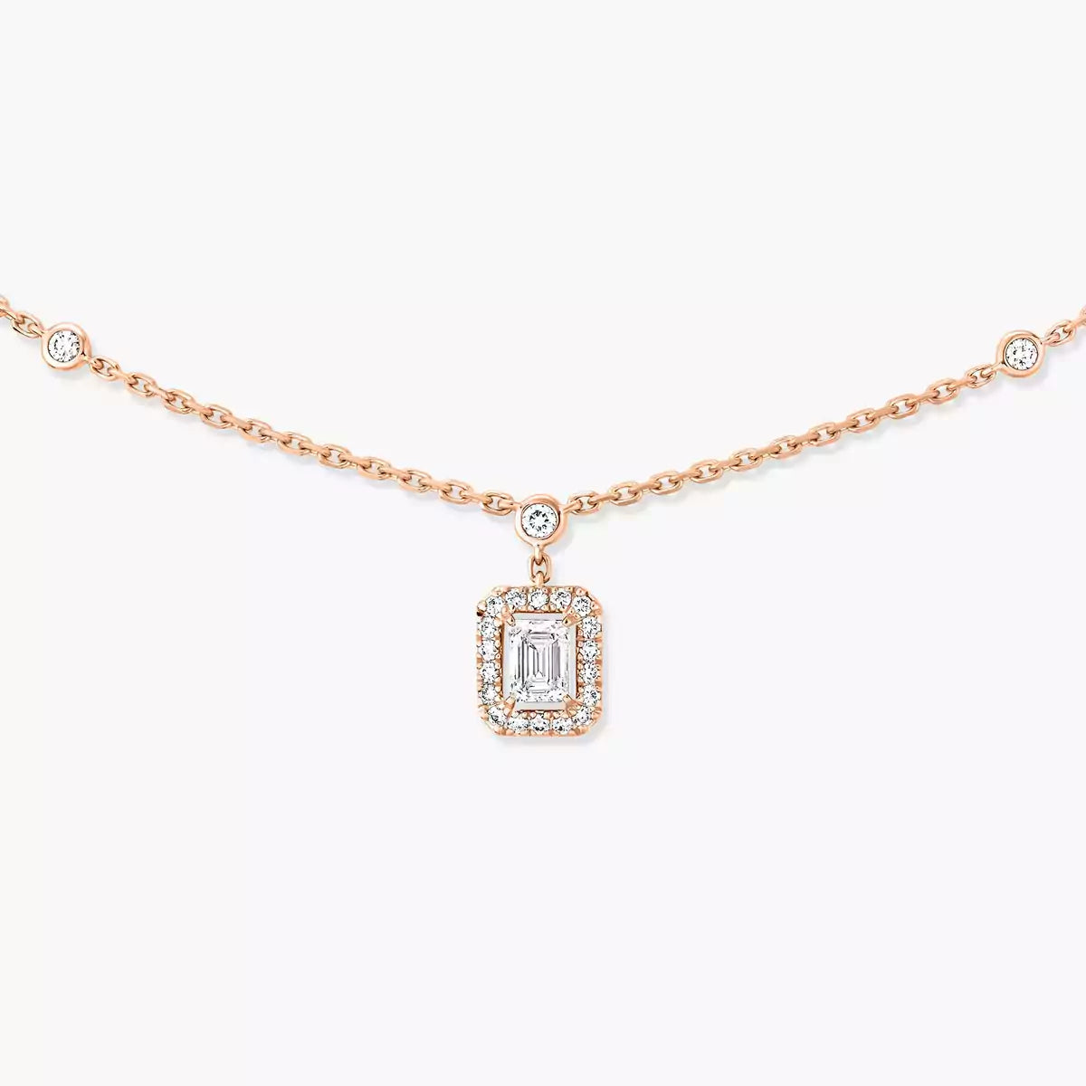 [Noble Aura jewelry]My Twin Diamond Necklace in Silver