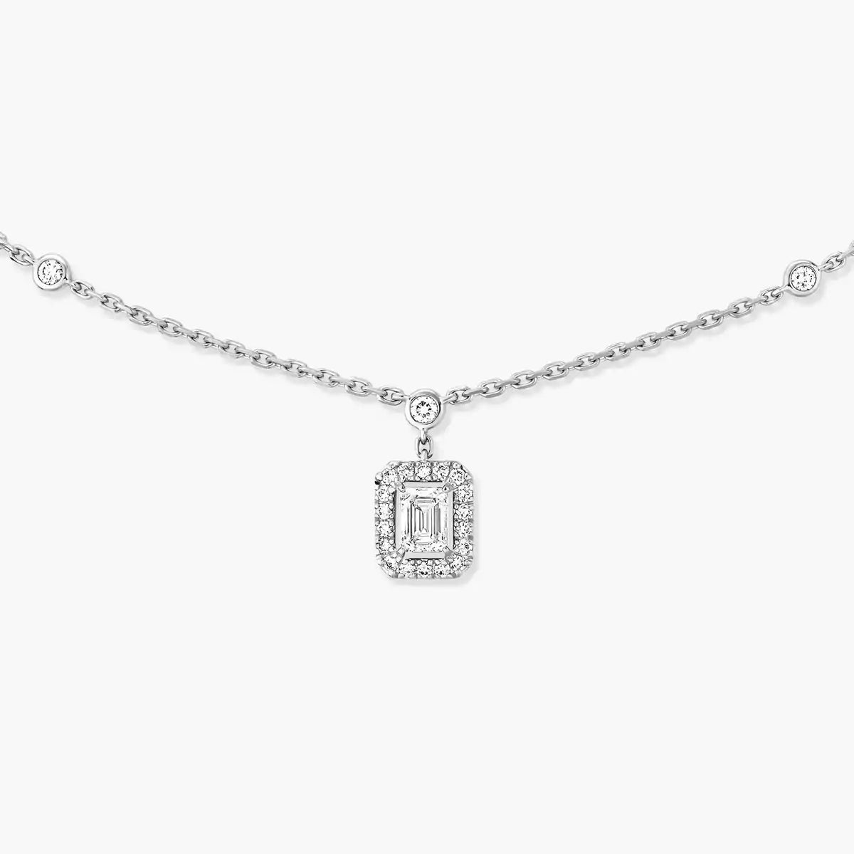 [Noble Aura jewelry]My Twin Diamond Necklace in Silver