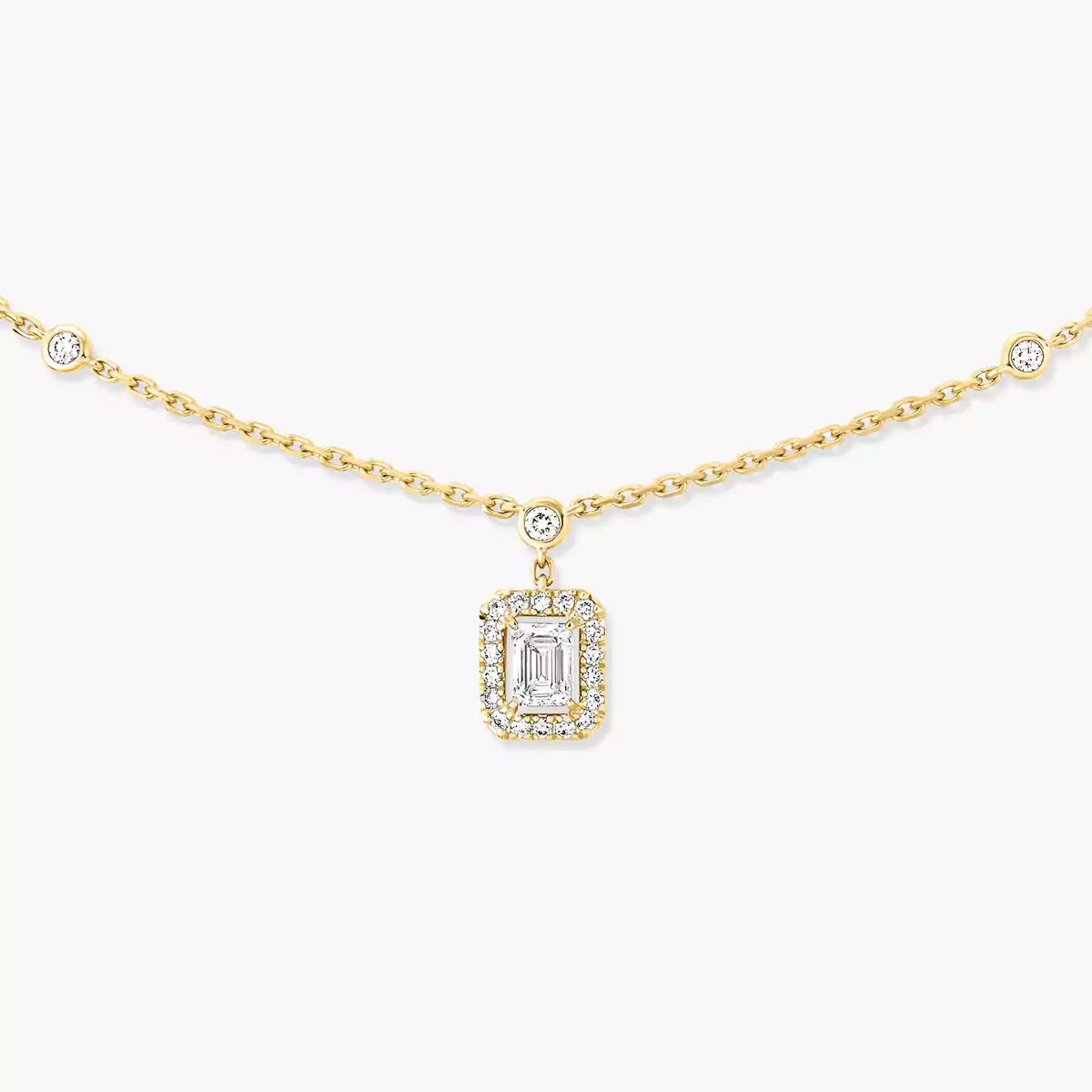[Noble Aura jewelry]My Twin Diamond Necklace in Silver
