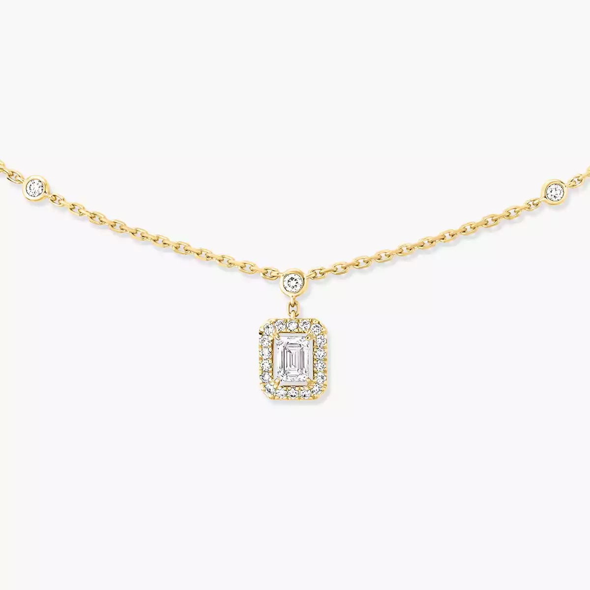 [Noble Aura jewelry]My Twin Diamond Necklace in Silver