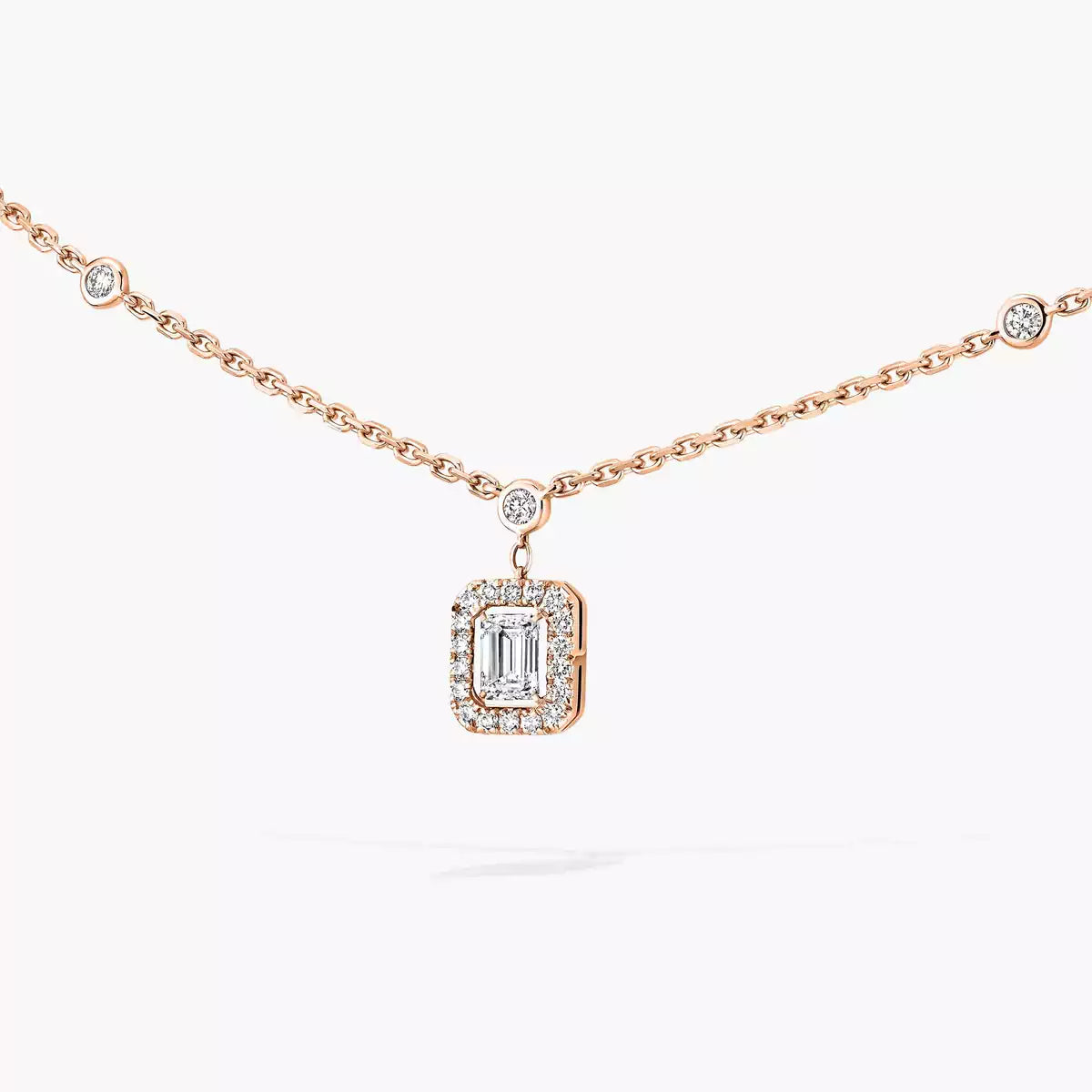 [Noble Aura jewelry]My Twin Diamond Necklace in Silver