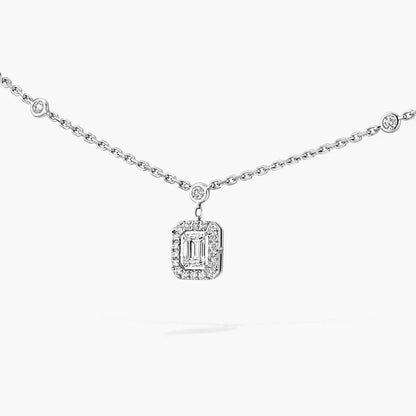 [Noble Aura jewelry]My Twin Diamond Necklace in Silver
