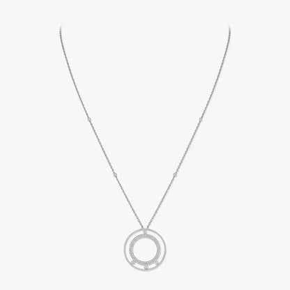 [Noble Aura jewelry]Move Romane Long Pave_-Set Diamond Necklace