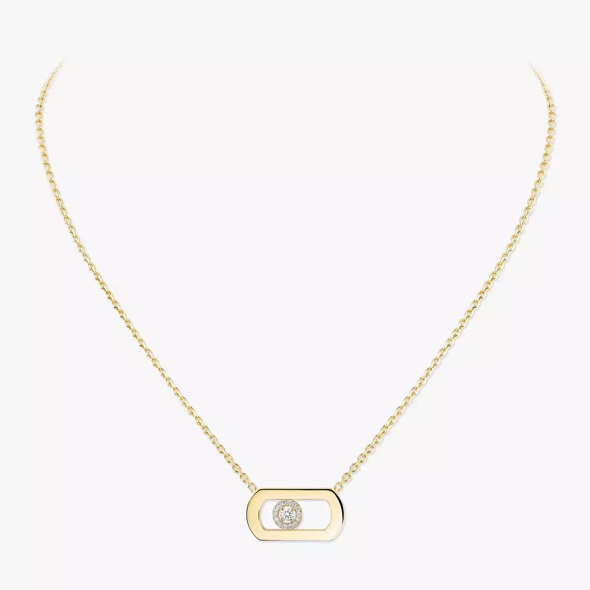 [Noble Aura jewelry]So Move Diamond Necklace in Gold