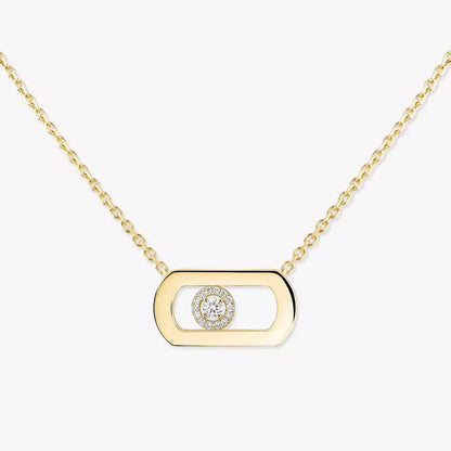 [Noble Aura jewelry]So Move Diamond Necklace in Gold