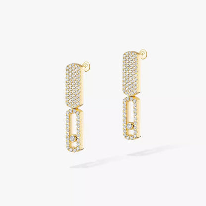 [Noble Aura jewelry]Imperial Move SM Diamond Earrings