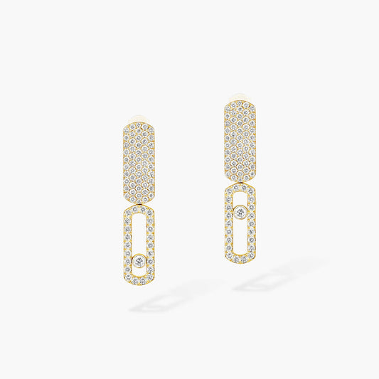 [Noble Aura jewelry]Imperial Move SM Diamond Earrings