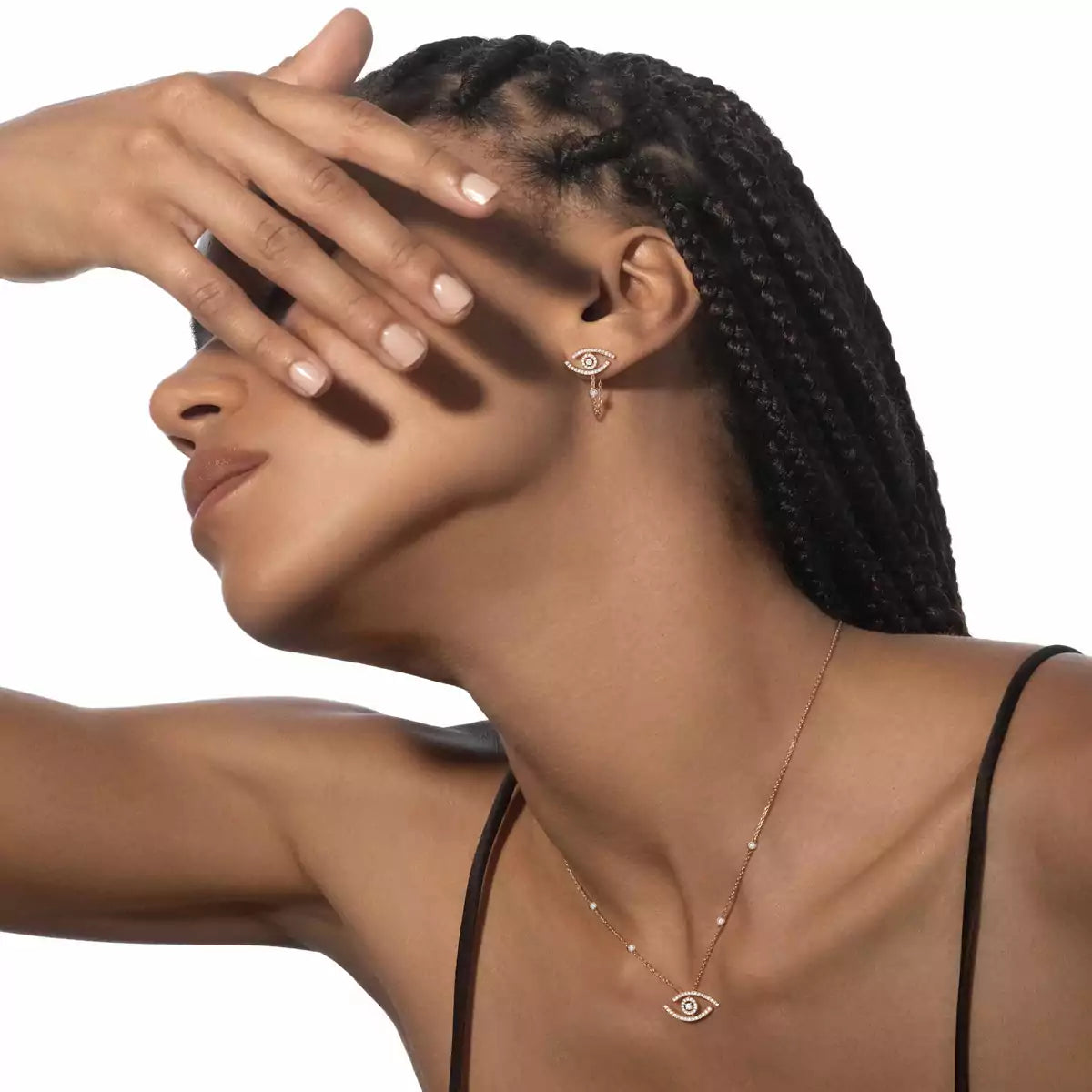 [Noble Aura jewelry]Lucky Eye Diamond Earrings