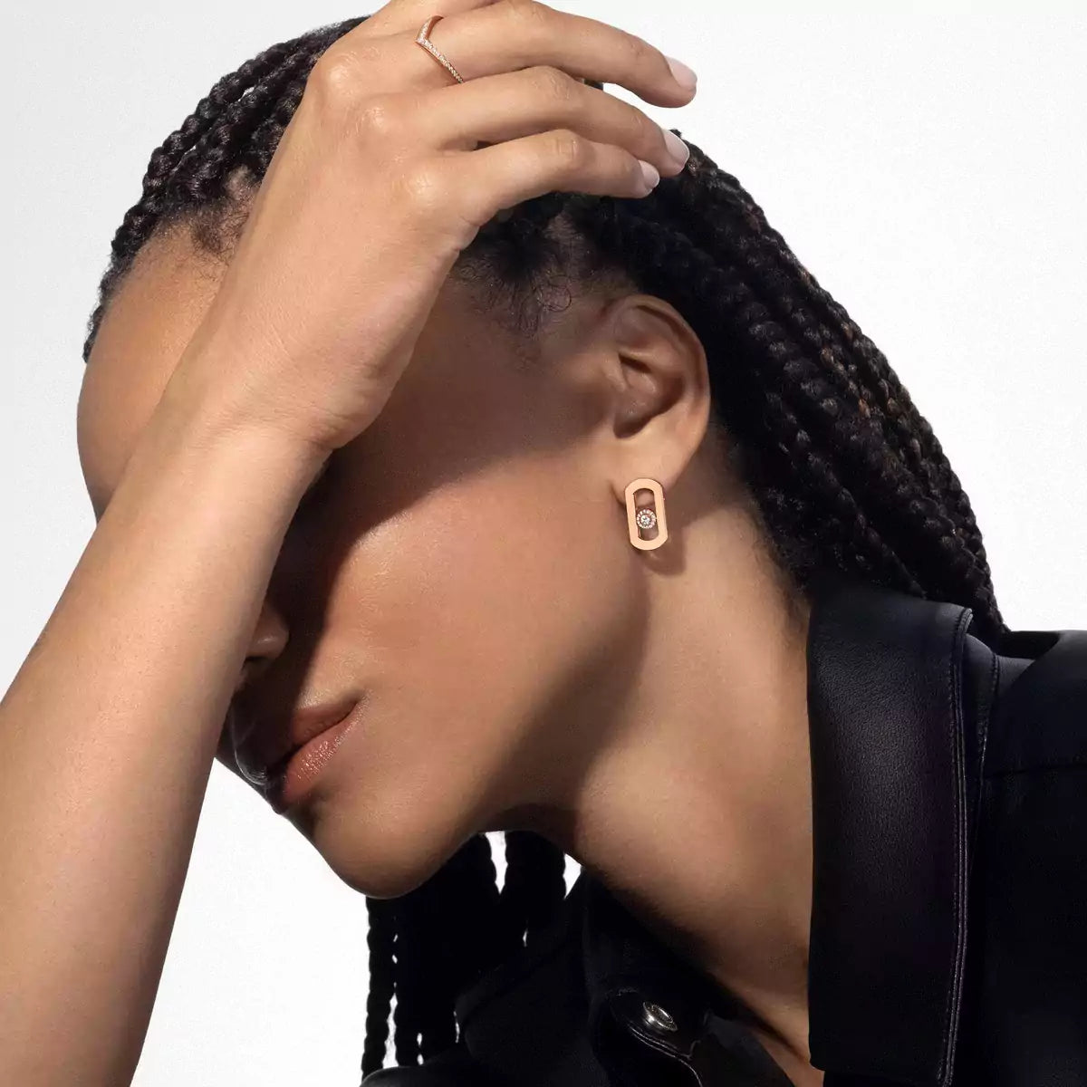 [Noble Aura jewelry]So Move Diamond Earrings in Yellow Gold
