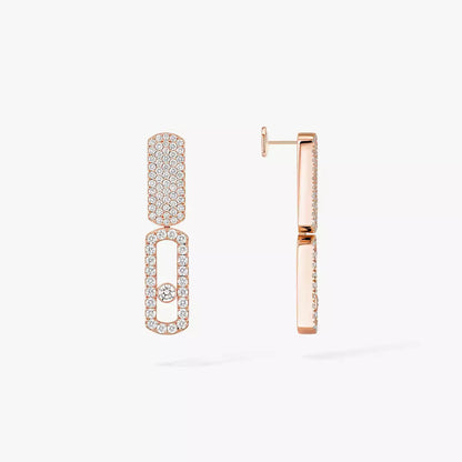 [Noble Aura jewelry]Imperial Move SM Diamond Earrings