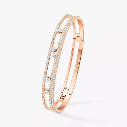 [Noble Aura jewelry]Move Romane pavé bangle