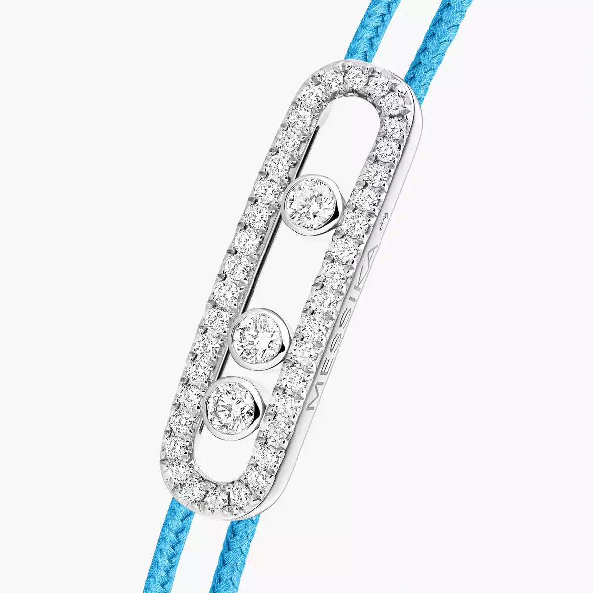 [Noble Aura jewelry]Messika Care(s) pink cord pavé bracelet