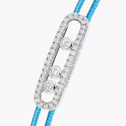 [Noble Aura jewelry]Messika Care(s) pink cord pavé bracelet