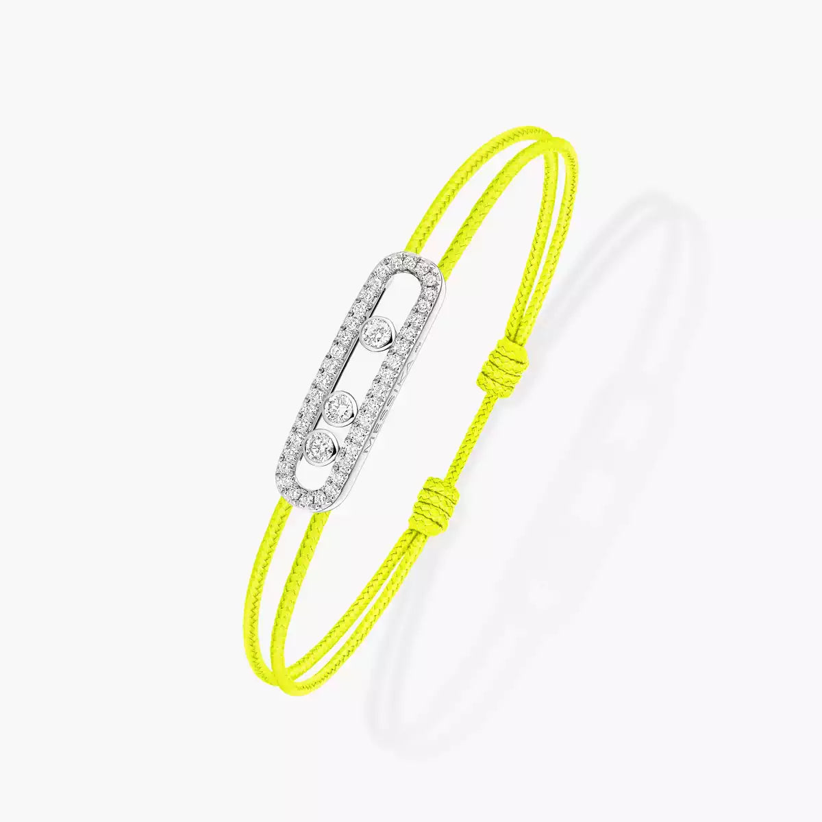 [Noble Aura jewelry]Messika Care(s) pink cord pavé bracelet
