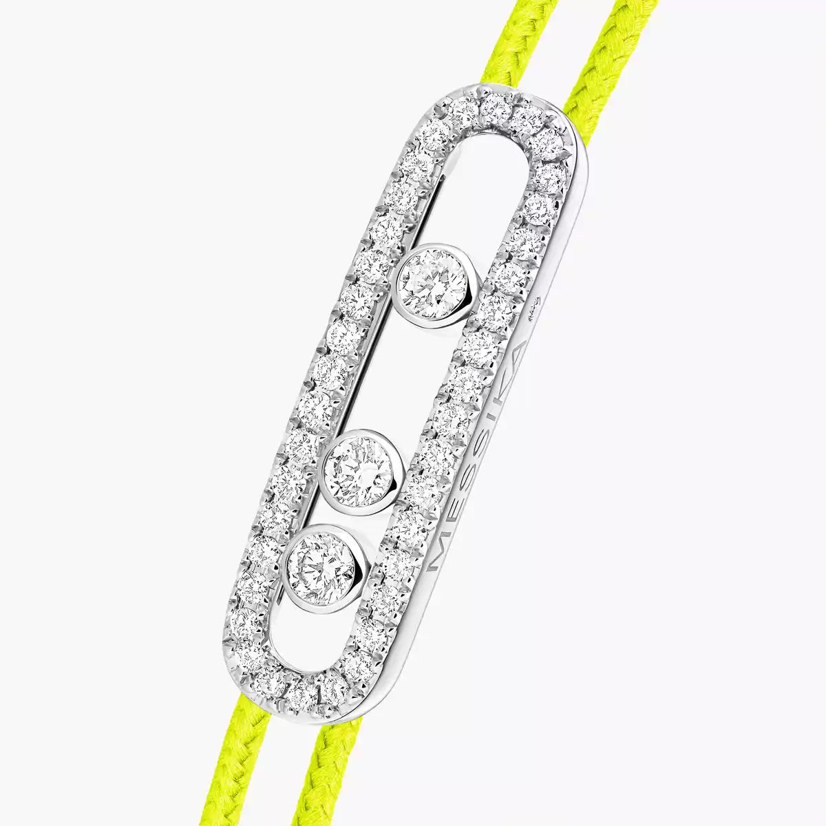 [Noble Aura jewelry]Messika Care(s) pink cord pavé bracelet