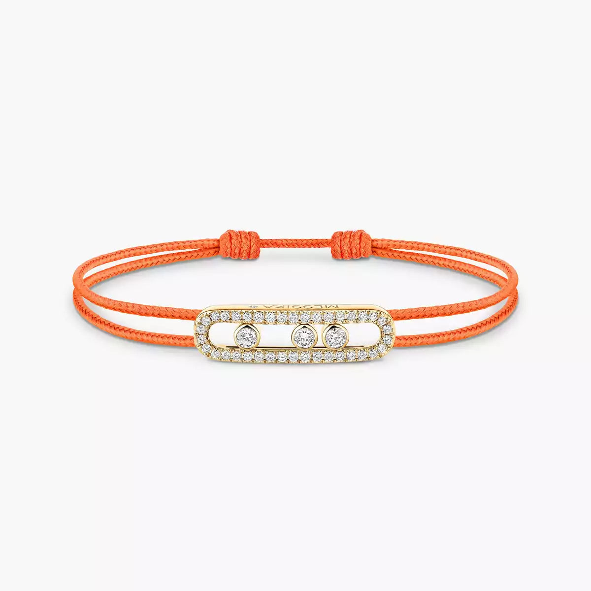 [Noble Aura jewelry]Messika Care(s) pink cord pavé bracelet