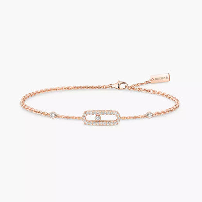 [Noble Aura jewelry]Move Uno Diamond Bracelet
