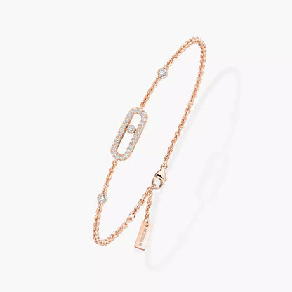 [Noble Aura jewelry]Move Uno Diamond Bracelet
