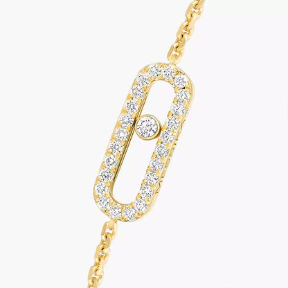 [Noble Aura jewelry]Move Uno Diamond Bracelet