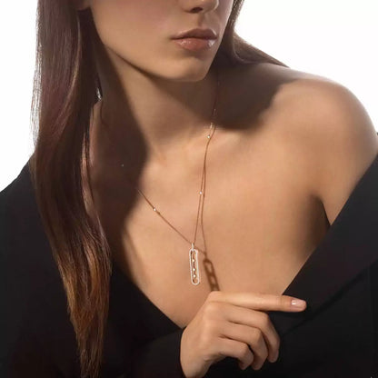 [Noble Aura jewelry]Diamond Necklace Move 10Th