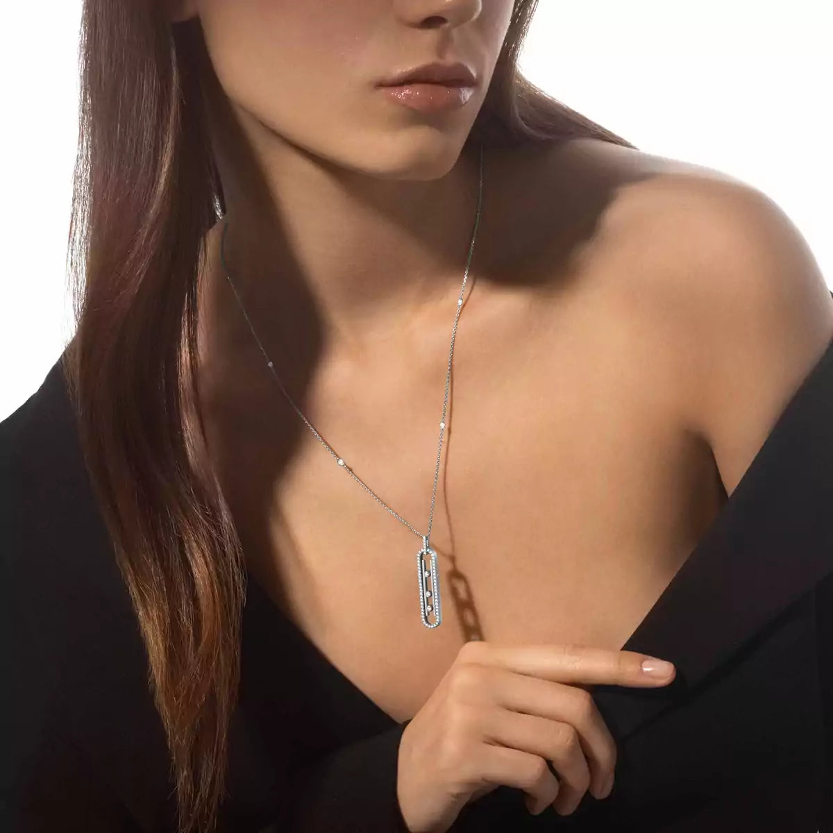 [Noble Aura jewelry]Diamond Necklace Move 10Th
